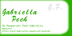 gabriella pech business card